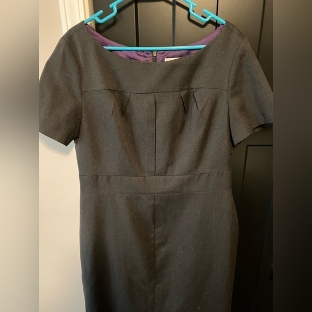 Gray shimmer formal/business dress. Size 16.